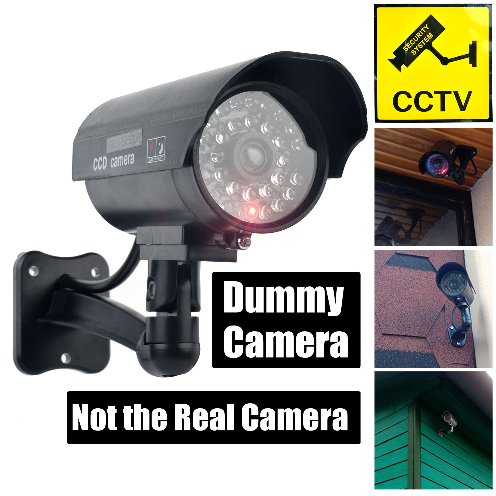 Photography Lighting Products - Smarsecur Fałszywa atrapa kamery Wodoodporna kamera