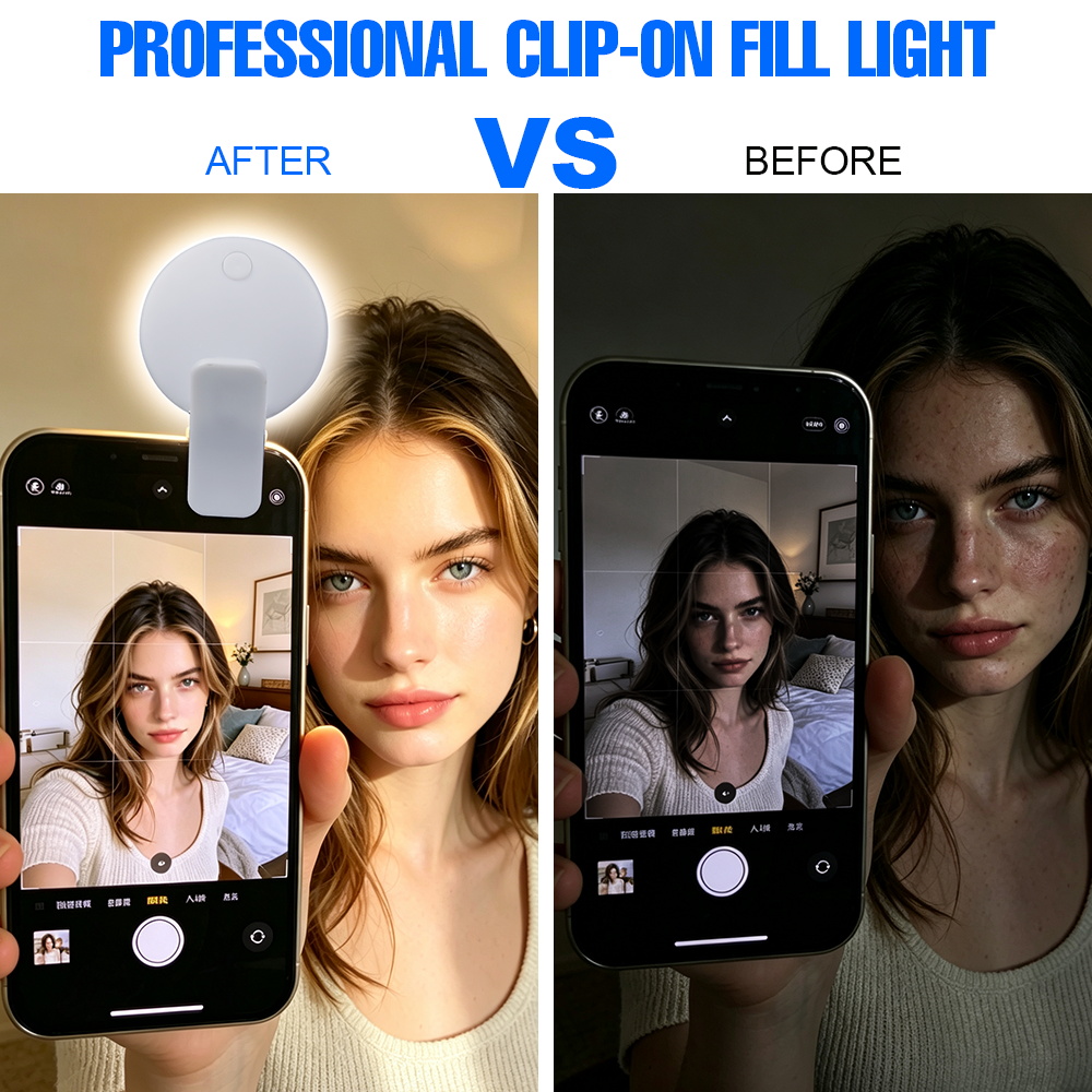 Klipsowa lampa LED do selfie,  – Quality Photography Lighting recenzja i cena