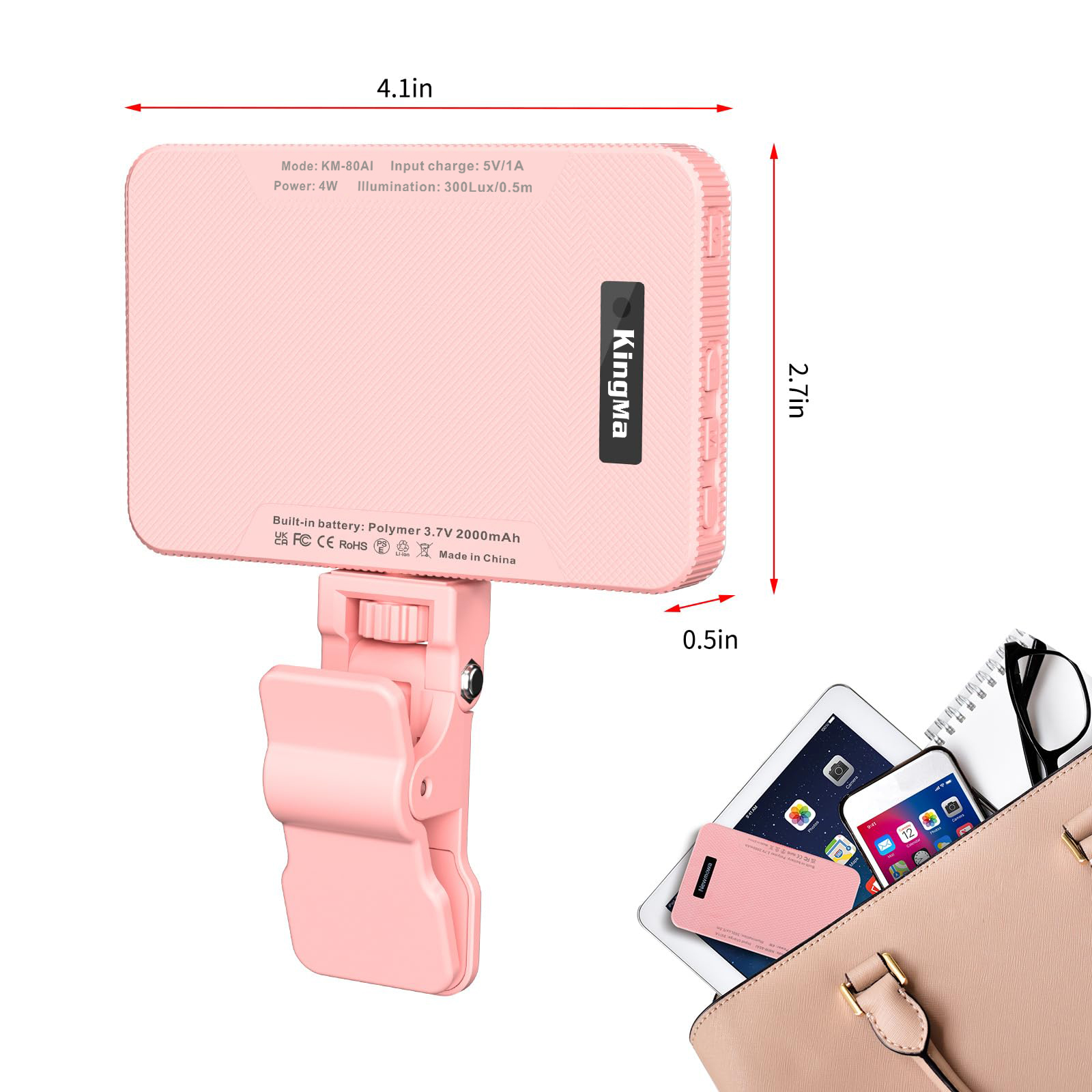 King Ma Pink ładowalna lampa d – Photography Lighting Products recenzja i cena
