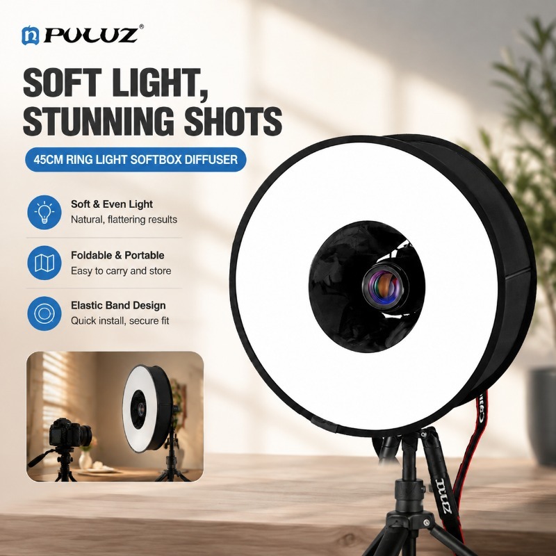 Składany 45cm softbox typu rin – Photography Lighting Type recenzja i cena