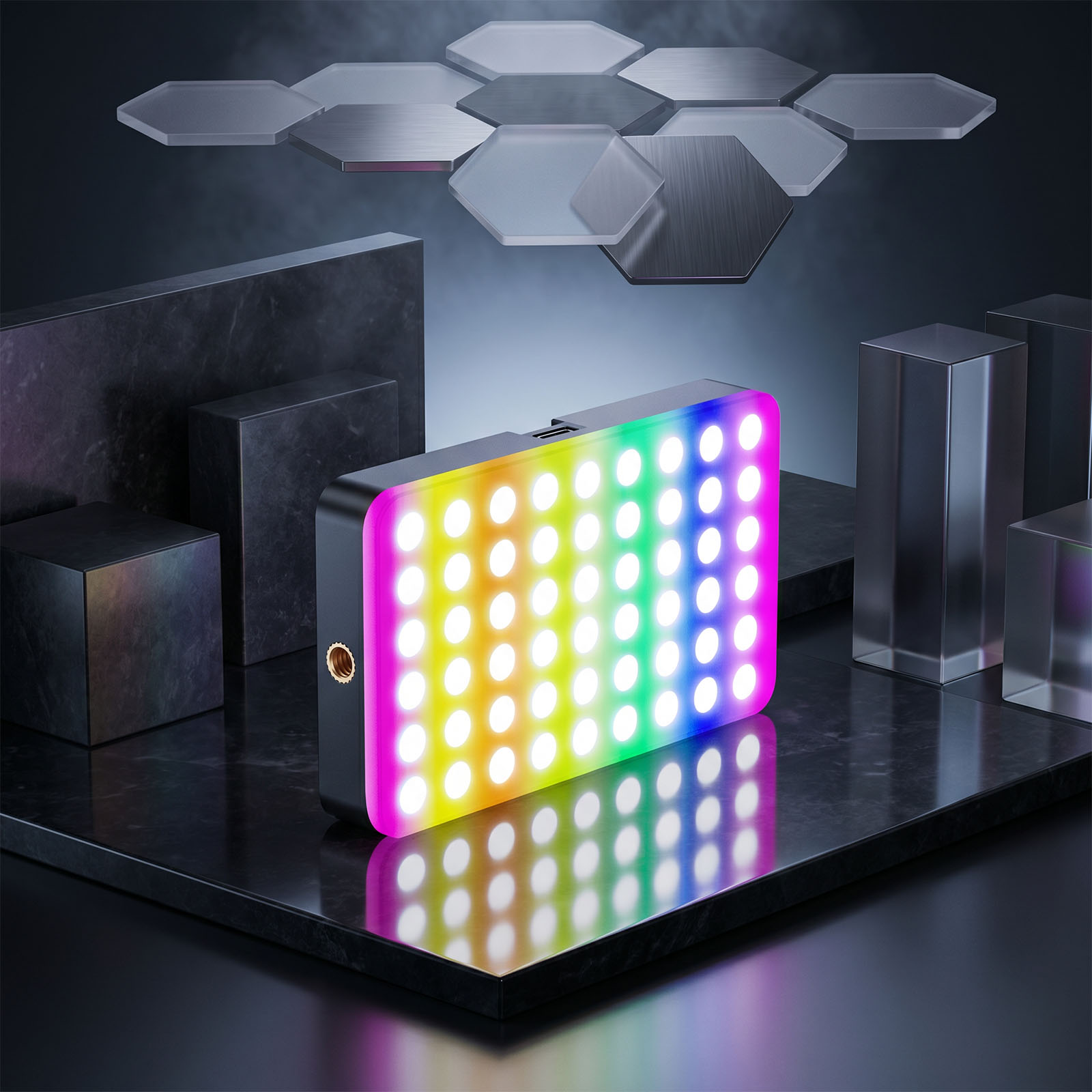 Lampa wideo LED RGB 6,5W 2700K – Photography Lighting Type recenzja i cena