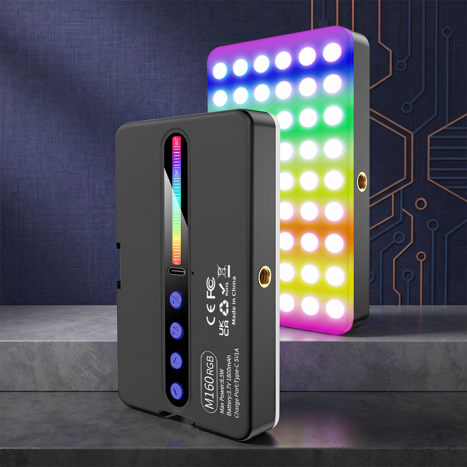 Lampa wideo LED RGB 6,5W 2700K – Photography Lighting Type recenzja i cena